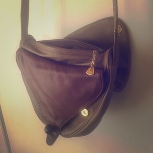 Brio Leather Purse Geometric Crossbody Bag